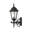 LIVEX LIGHTING 7556-14 Hamilton 1 Lt Textured Black Outdoor  Wall Lantern