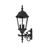 LIVEX LIGHTING 7561-14 Hamilton 3 Lt Textured Black Outdoor  Wall Lantern