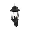 LIVEX LIGHTING 7566-14 Hamilton 3 Lt Textured Black Outdoor  Wall Lantern