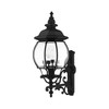 LIVEX LIGHTING 7701-14 Frontenac 4 Lt Textured Black  Outdoor  Wall Lantern