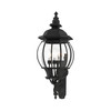 LIVEX LIGHTING 7701-14 Frontenac 4 Lt Textured Black  Outdoor  Wall Lantern