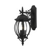 LIVEX LIGHTING 7707-14 Frontenac 3 Lt Textured Black  Outdoor  Wall Lantern