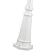 LIVEX LIGHTING 7711-13 4 Light Textured White Outdoor Post Light