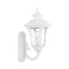 LIVEX LIGHTING 7850-13 Oxford 1 Lt Textured White Outdoor Wall Lantern