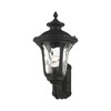 LIVEX LIGHTING 7852-14 Oxford 1 Lt Textured Black Outdoor Wall Lantern