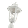 LIVEX LIGHTING 7855-13 1 Light Textured White Outdoor Post Top Lantern