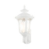 LIVEX LIGHTING 7856-13 Oxford 3 Lt Textured White Outdoor Wall Lantern