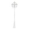 LIVEX LIGHTING 7869-13 4 Light Textured White Outdoor Post Light