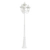 LIVEX LIGHTING 7869-13 4 Light Textured White Outdoor Post Light