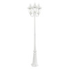 LIVEX LIGHTING 7866-13 3 Light Textured White Outdoor Post Light