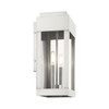 LIVEX LIGHTING 21235-91 York 2 Lt Brushed Nickel  Outdoor Wall Lantern