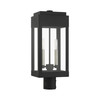 LIVEX LIGHTING 21236-04 2 Light Black  Outdoor Post Top Lantern