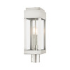 LIVEX LIGHTING 21236-91 2 Light Brushed Nickel Outdoor Post Top Lantern