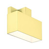 LIVEX LIGHTING 22422-12 Lynx 1 Lt Satin Brass Outdoor ADA Wall Sconce