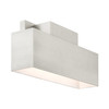 LIVEX LIGHTING 22424-91 Lynx 2 Lt Brushed Nickel Outdoor ADA Wall Sconce