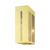 LIVEX LIGHTING 27413-12 Lafayette 1 Lt Satin Brass  Outdoor Wall Lantern