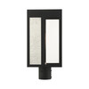 LIVEX LIGHTING 27416-04 1 Light Black Outdoor Post Top Lantern