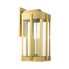 LIVEX LIGHTING 27716-08 Lexington 4 Lt Natural Brass Outdoor Wall Lantern