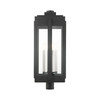 LIVEX LIGHTING 27719-04 4 Light Black Outdoor Post Top Lantern