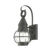 LIVEX LIGHTING 26900-61 Newburyport 1 Lt Charcoal Outdoor Wall Lantern