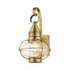 LIVEX LIGHTING 26901-01 Newburyport 1 Lt Antique Brass Outdoor Wall Lantern