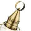 LIVEX LIGHTING 26902-01 1 Light Antique Brass Outdoor Post Top Lantern