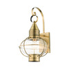 LIVEX LIGHTING 26904-01 Newburyport 1 Lt Antique Brass Outdoor Wall Lantern