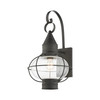 LIVEX LIGHTING 26904-61 Newburyport 1 Lt Charcoal Outdoor Wall Lantern