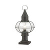 LIVEX LIGHTING 26905-61 1 Light Charcoal Outdoor Post Top Lantern