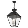 LIVEX LIGHTING 27224-04 4 Light Black Outdoor Pendant Lantern