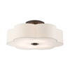 LIVEX LIGHTING 58069-92 Solstice 6 Lt English Bronze  Semi Flush