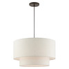 LIVEX LIGHTING 49803-92 Meadow 3 Lt English Bronze   Pendant