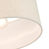 LIVEX LIGHTING 49809-91 Meadow 1 Lt Brushed Nickel Semi Flush