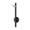 LIVEX LIGHTING 45861-04 1 Light Black Wall Sconce