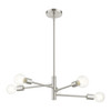 LIVEX LIGHTING 45865-91 Bannister 5 Lt Brushed Nickel Chandelier