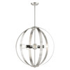 LIVEX LIGHTING 46416-91 Modesto 5 Lt Brushed Nickel Chandelier