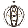 LIVEX LIGHTING 46418-07 Modesto 16 Lt Bronze Foyer Chandelier