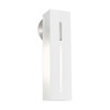 LIVEX LIGHTING 45953-13 1 Light Textured White with Brushed Nickel Finish Accents