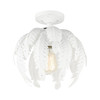 LIVEX LIGHTING 46231-60 Acanthus 1 Lt Antique White Semi Flush