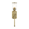 LIVEX LIGHTING 10511-01 1 Light Antique Brass Single Sconce