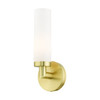 LIVEX LIGHTING 10103-12 1 Light Satin Brass ADA Single Sconce LIVEX LIGHTING 10103-12 1 Light Satin Brass ADA Single Sconce