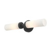 LIVEX LIGHTING 10104-04 Aero 2 Lt Black ADA Vanity Sconce