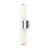 LIVEX LIGHTING 16562-05 Lindale 2 Lt Polished Chrome ADA Vanity Sconce