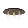 LIVEX LIGHTING 45875-07 Hillview 5 Lt Bronze Flush Mount