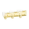 LIVEX LIGHTING 17073-02 Birmingham 3 Lt Polished Brass Vanity Sconce