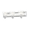 LIVEX LIGHTING 17073-05 Birmingham 3 Lt Polished Chrome Vanity Sconce