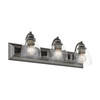 LIVEX LIGHTING 17073-46 Birmingham 3 Lt Black Chrome Vanity Sconce