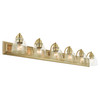 LIVEX LIGHTING 17076-01 Birmingham 6 Lt Antique Brass Vanity Sconce