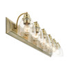 LIVEX LIGHTING 17076-01 Birmingham 6 Lt Antique Brass Vanity Sconce