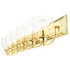 LIVEX LIGHTING 17076-02 Birmingham 6 Lt Polished Brass Vanity Sconce